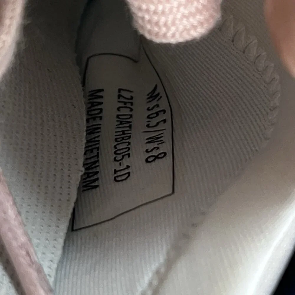 Kizik Athens Women Size 8 Pink White Handsfree Slip On Shoes Sneakers